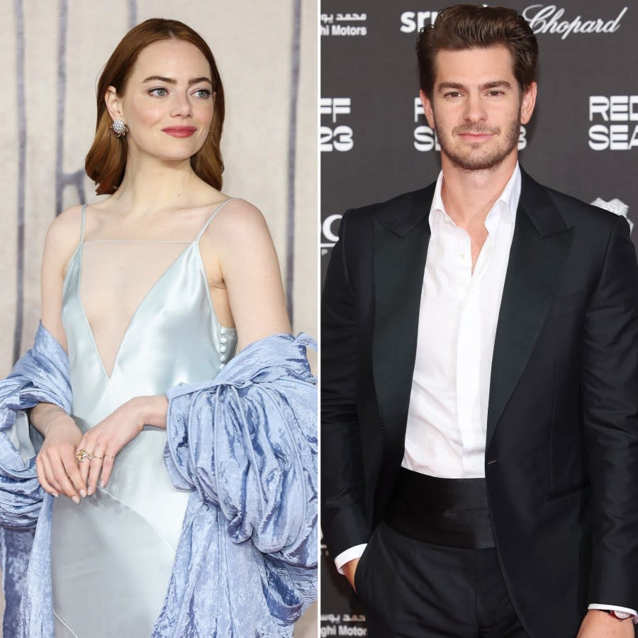 Emma Stone Point Out Ex Andrew Garfield During Poor Things Premiere