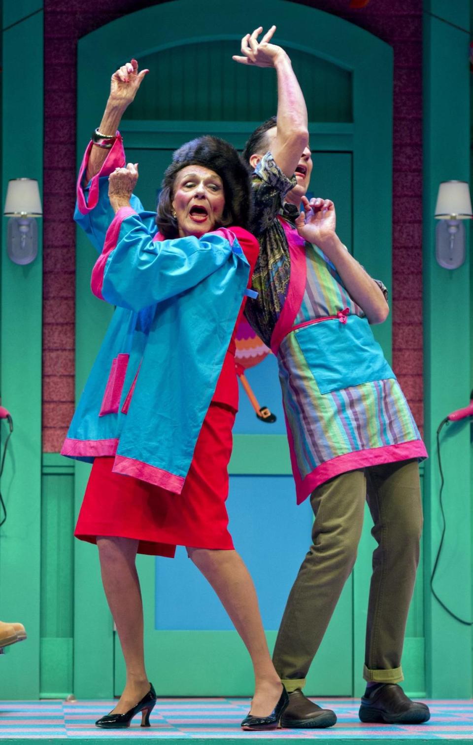 Dodie Brown and Kansas City actor Ron Megee danced together in the New Theatre’s 2014 production of “Shear Madness,” starring Richard Karn.