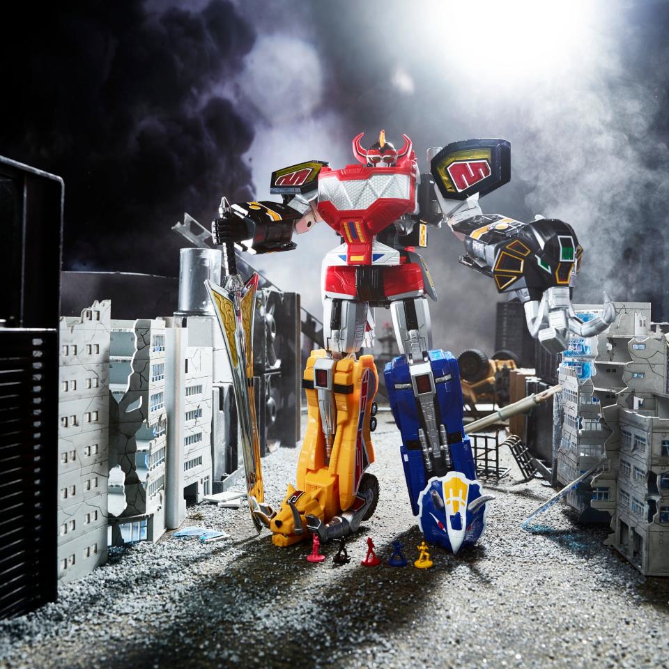 The Power Rangers' megazord was a major hit in the 1990s.