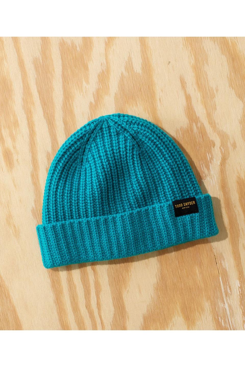 Wool/Cashmere Watch Cap in Marine