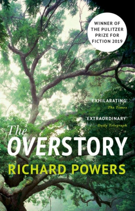 Book cover for "The Overstory" by Richard Powers.