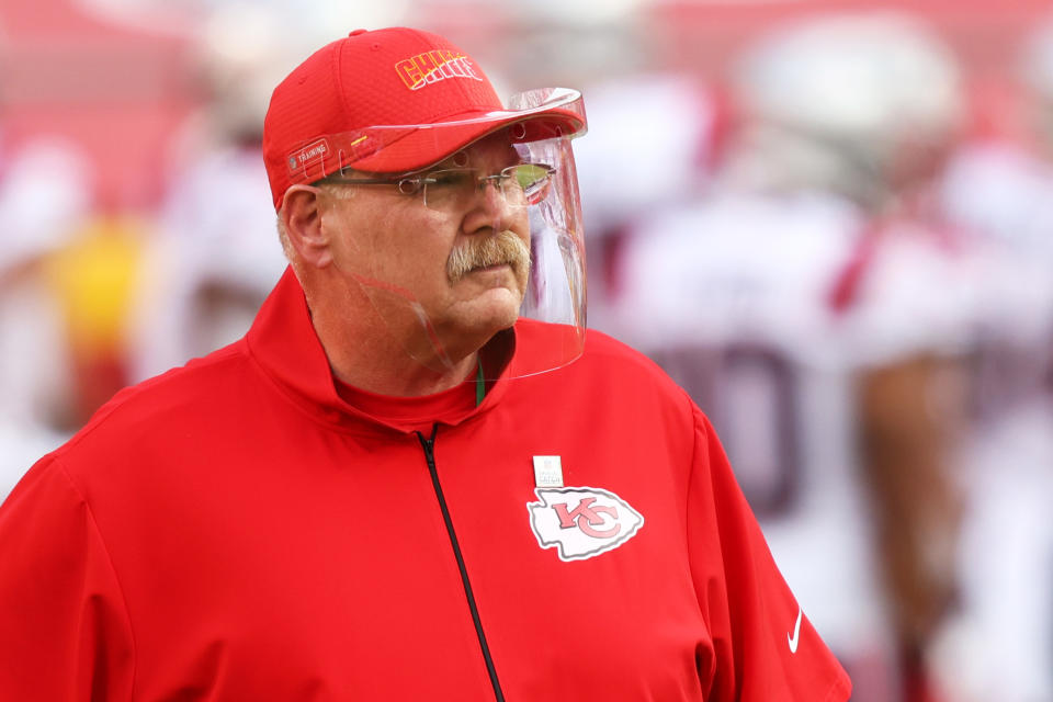 Head coach Andy Reid of the Kansas City Chiefs