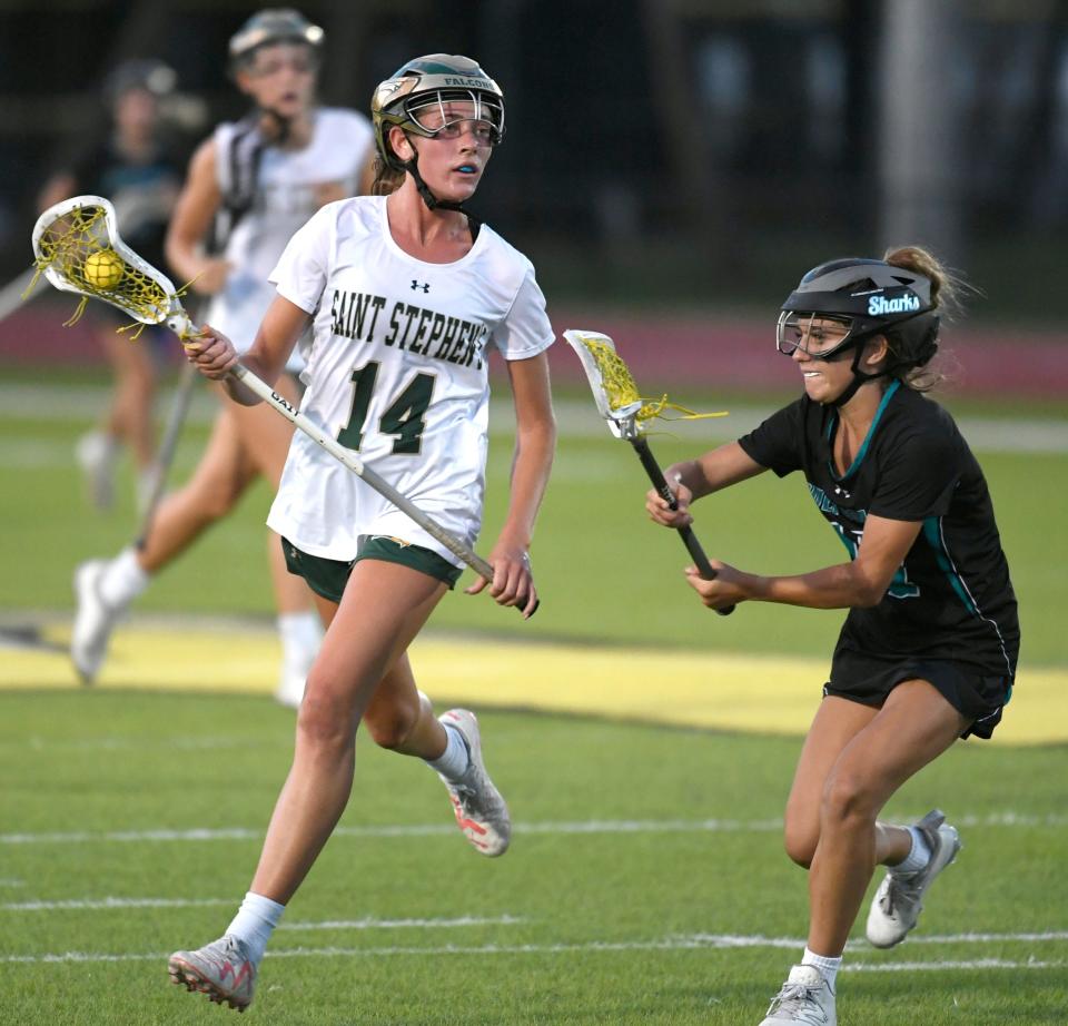 Saint Stephen's wins big over Gulf Coast in the Class 1A Regional semifinal game hosted by Saint Stephen's in Bradenton on Tuesday, April 30, 2024.