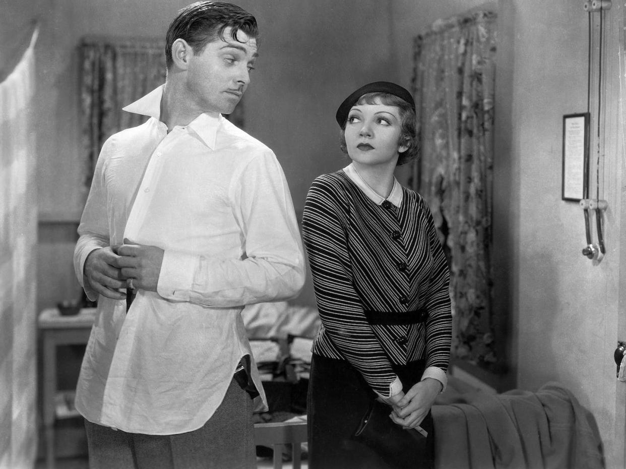 Fotograma de 'Sucedió una noche', de Frank Capra (1934). <a href="https://www.filmaffinity.com/es/filmimages.php?movie_id=118834" rel="nofollow noopener" target="_blank" data-ylk="slk:FilmAffinity;elm:context_link;itc:0;sec:content-canvas" class="link ">FilmAffinity</a>