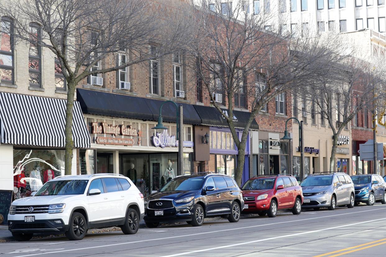 There are a variety of shopping options for the upcoming Small Business Saturday. A few downtown stores are pictured Friday, November 17, 2023, in Appleton, Wis.