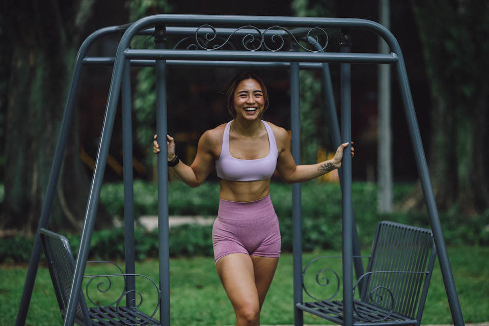 As part of her fitness routine, Valerie lifts weights, does runs and ensures she hits 10,000 steps daily.  