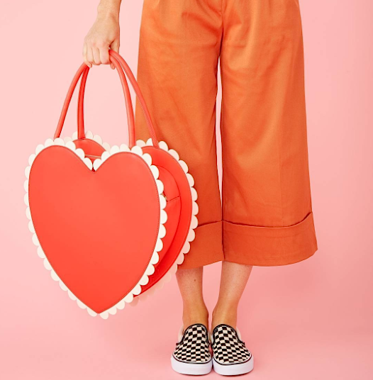 Fall in love with these heart-shaped handbags