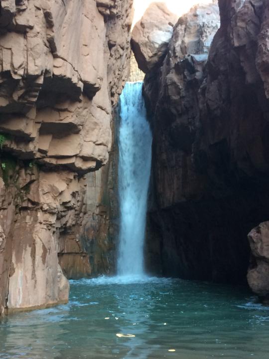 Cibecue Falls is off the Salt River on the Fort Apache Reservation. Hikers need a permit from the White Mountain Apache Tribe to visit.