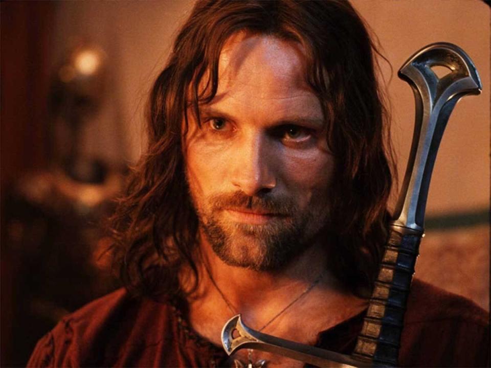 Viggo Mortensen dans le rôle d’Aragorn dans « Le Seigneur des Anneaux ».