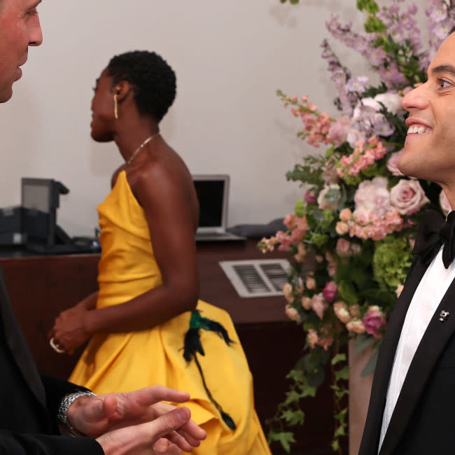 Prince William and Rami Malek credit:Bang Showbiz