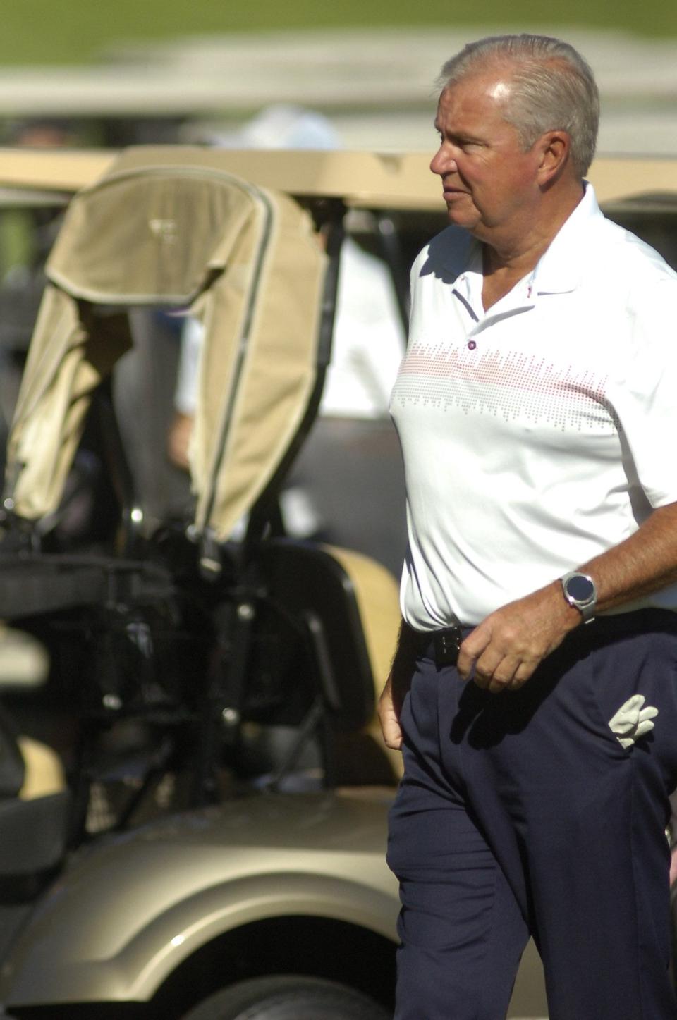 Retired NFL referee Mark Steinkerchner during the Wendy's Golf Classic at the Ashland Golf Club Friday June 24, 2022.