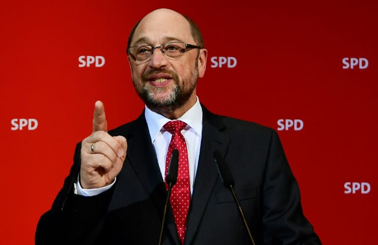 Martin Schulz, the leader of Germany's Social Democrats (SPD)