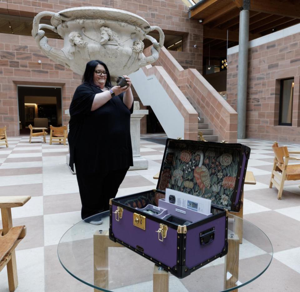 HeraldScotland: Caroline Currie, of the Burrell Collection, is inspiring future generations. Photo by Colin Mearns.