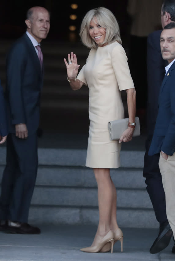 Brigitte Macron en el Teatro Real