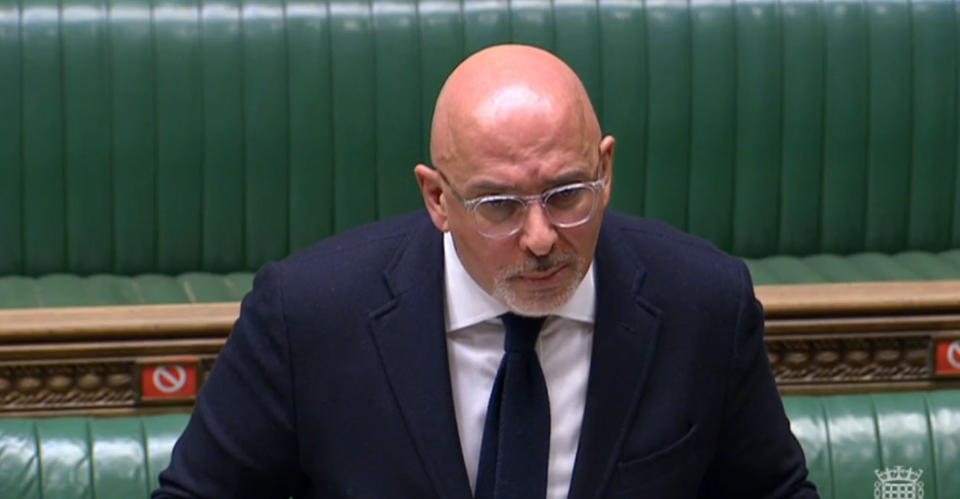 Vaccine deployment minister Nadhim Zahawi giving a statement on the the roll out of the coronavirus vaccine across the UK in the House of Commons, London.