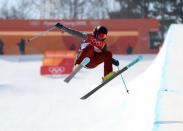 Freestyle Skiing - Pyeongchang 2018 Winter Olympics - Men's Ski Halfpipe Final - Phoenix Snow Park - Pyeongchang, South Korea - February 22, 2018 - David Wise of the U.S. competes. REUTERS/Mike Blake