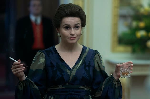 Helena Bonham Carter as Princess Margaret in The Crown