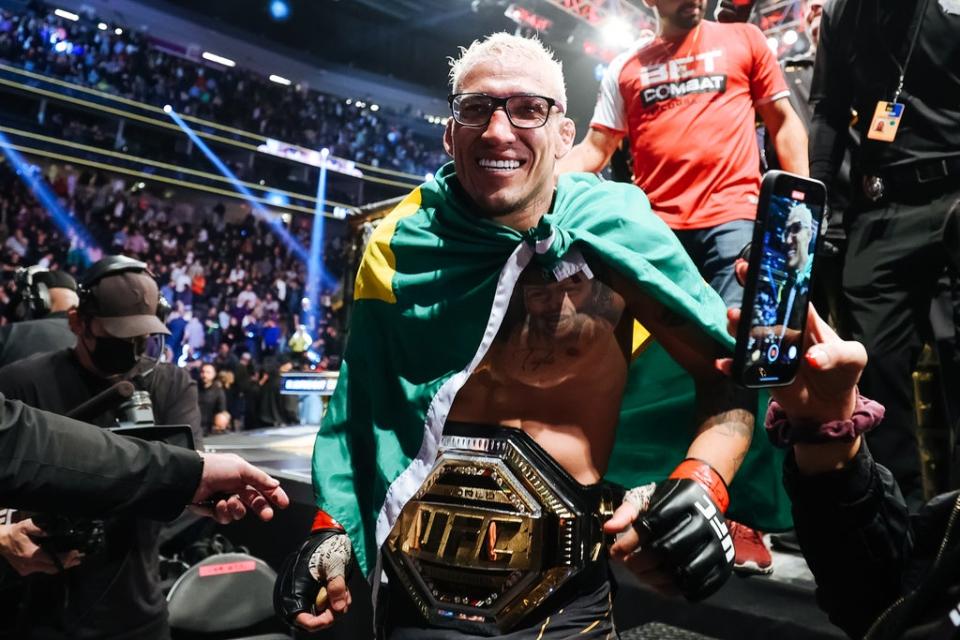 Charles Oliveira has the most finishes and submission wins in UFC history (Getty Images)