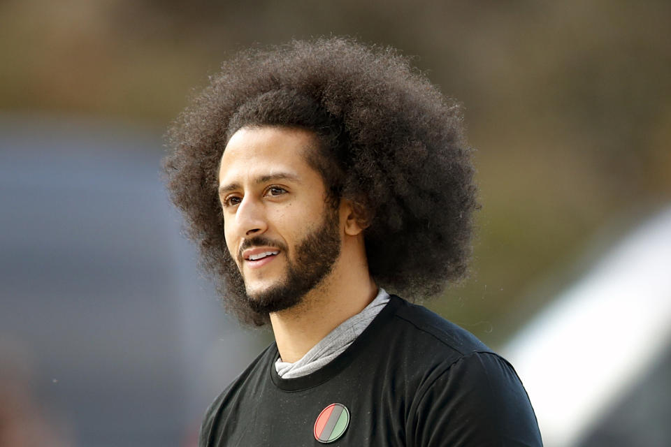 A close-up of Colin Kaepernick.