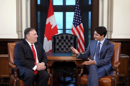 Canada's PM Trudeau meets with U.S. Secretary of State Pompeo in Ottawa