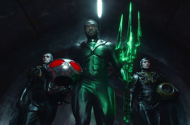 <p>Courtesy Warner Bros Pictures/DC Comics</p> Yahya Abdul-Mateen II in "Aquaman and the Lost Kingdom"