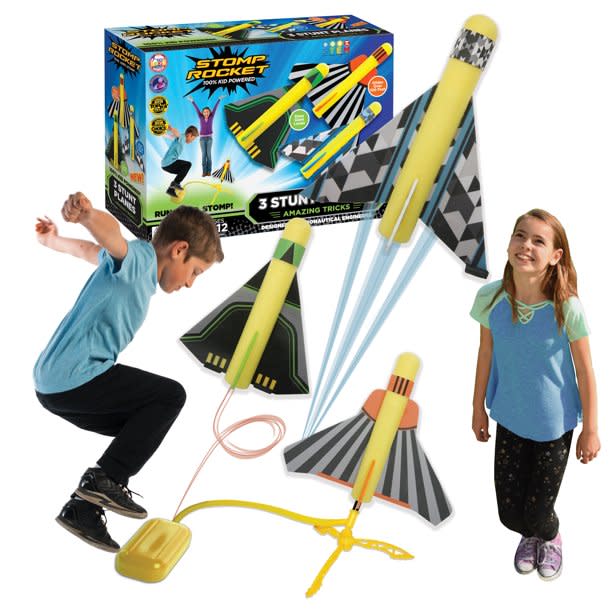 Credit: <a href="https://goto.walmart.com/c/2055067/565706/9383?subId1=intheknow&subId2=stemtoyslclark&subId3=stomprocketstuntplanes&veh=aff&sourceid=imp_000011112222333344&u=https%3A%2F%2Fwww.walmart.com%2Fip%2FStomp-Rocket-Stunt-Planes-3-Planes%2F56188344" rel="nofollow noopener" target="_blank" data-ylk="slk:Walmart;elm:context_link;itc:0;sec:content-canvas" class="link ">Walmart</a>