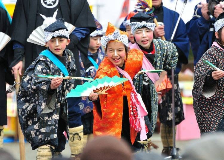 小朋友可愛的跳舞模樣「祝福藝」　圖片提供：VISIT HACHINOHE