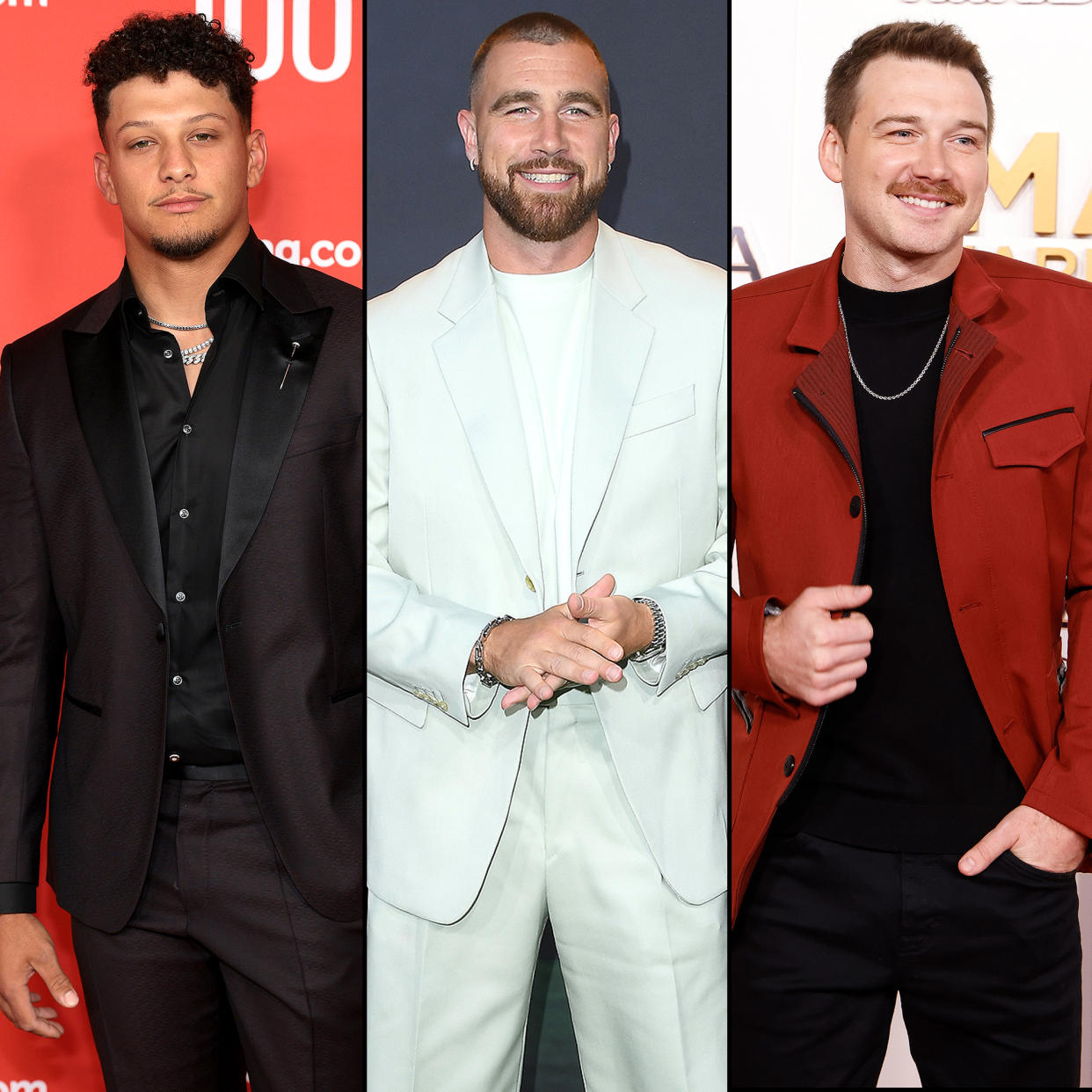 Patrick Mahomes, Travis Kelce, Morgan Wallen