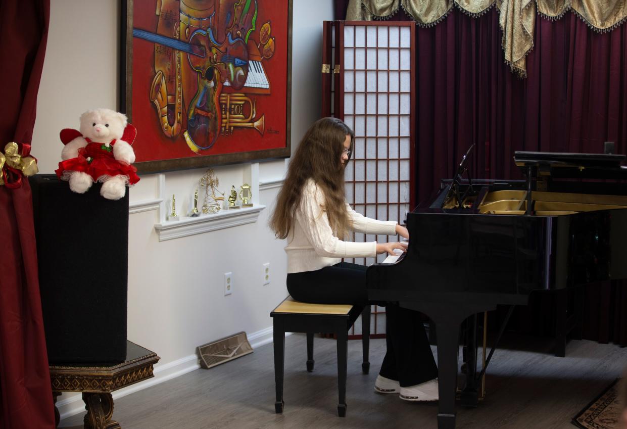The Music & Art Academy has opened its doors to students at a new facility in Holmdel. Student Anna Stephanova of Millstone performs during a recital at the academy.  
Holmdel, NJ
Thursday, December 14, 2023