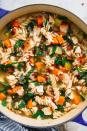 <p>OK, FINE. <a href="https://www.delish.com/uk/cooking/recipes/a31728080/homemade-chicken-noodle-soup-recipe/" rel="nofollow noopener" target="_blank" data-ylk="slk:Classic Chicken Noodle Soup;elm:context_link;itc:0;sec:content-canvas" class="link ">Classic Chicken Noodle Soup</a> is already pretty good for you. But we made this even healthier by loading it up with lots of kale, using low-sodium stock, and opting for boneless skinless chicken breast. </p><p>Get the <a href="https://www.delish.com/uk/cooking/recipes/a34582632/healthy-chicken-noodle-soup-recipe/" rel="nofollow noopener" target="_blank" data-ylk="slk:Healthy Chicken Noodle Soup;elm:context_link;itc:0;sec:content-canvas" class="link ">Healthy Chicken Noodle Soup</a> recipe.</p>