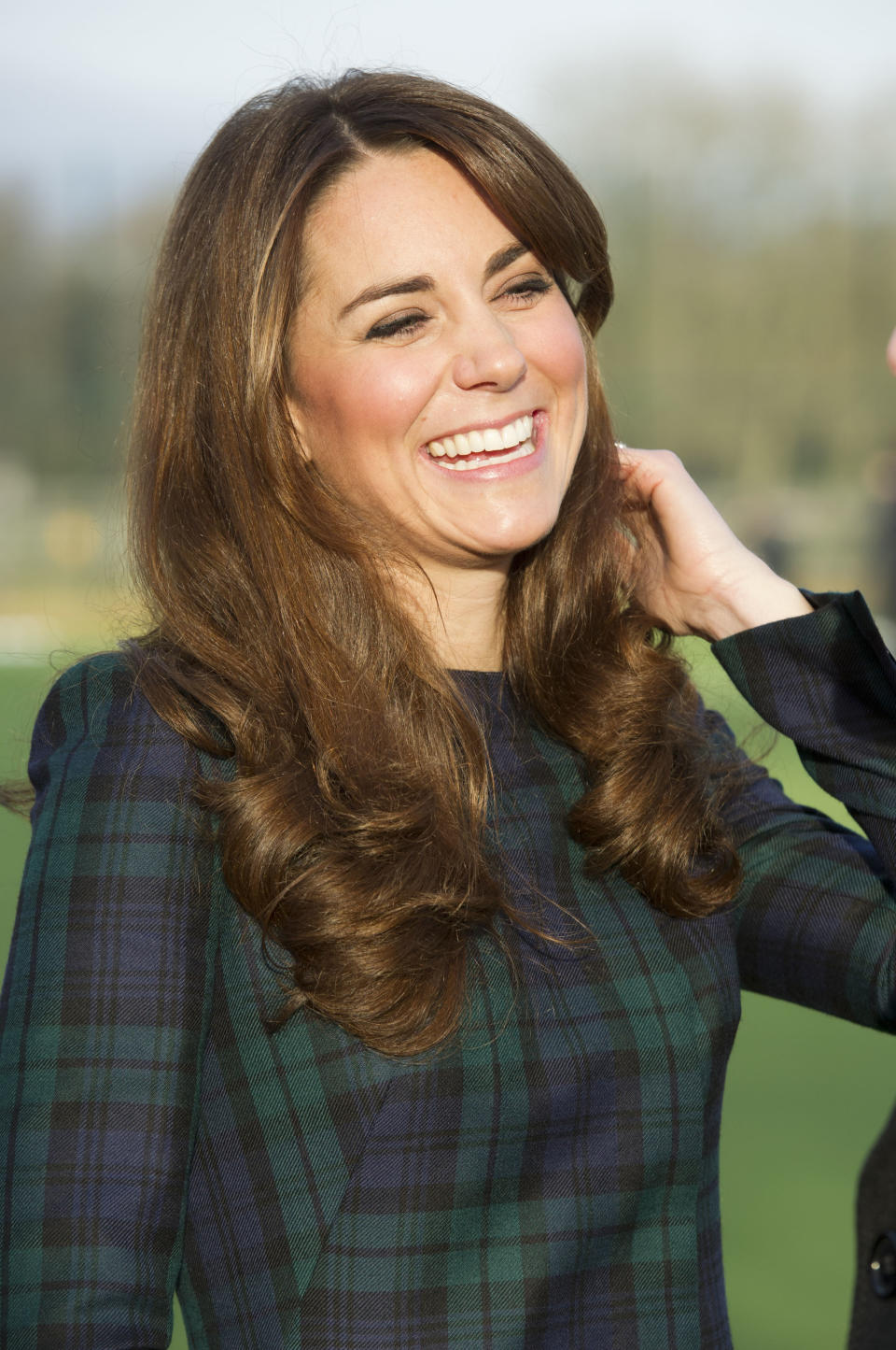 FILE - Kate, the Duchess of Cambridge seen during her visit to St. Andrew’s School, where she attended school, in Pangbourne, England, in this file photo dated Friday, Nov. 30, 2012. The Duke and Duchess of Cambridge are very pleased to announce that the Duchess of Cambridge is expecting a baby, St James's Palace officially announced Monday Dec. 3, 2012. (AP Photo/Arthur Edwards, File)