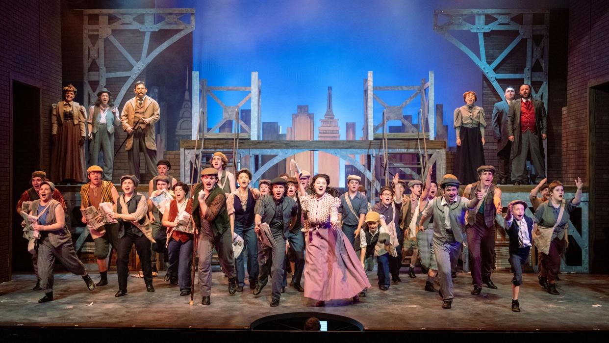 Weathervane Playhouse's "Newsies" features a highly dynamic cast of 44.