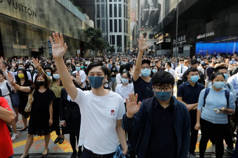 Protests at the Central District in Hong Kong
