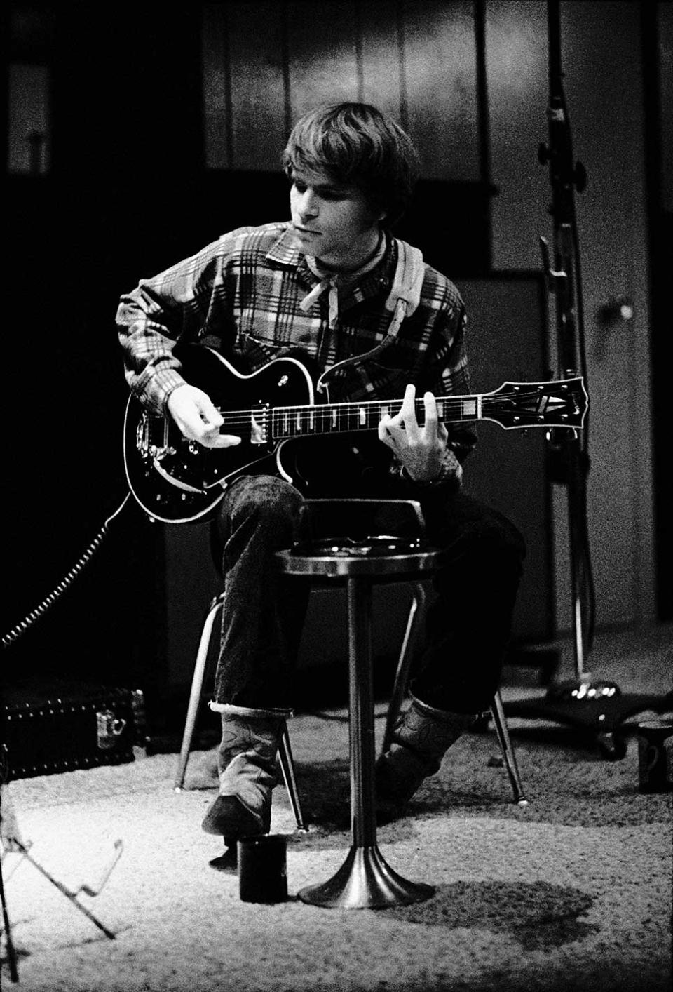 John Fogerty in the studio