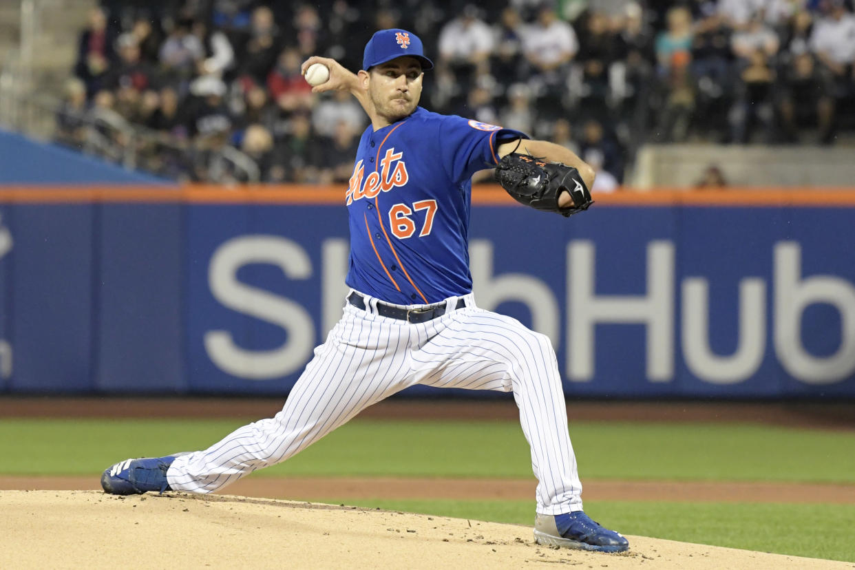 New York Mets pitcher Seth Lugo is providing more value than his 27% fantasy ownership reflects. (AP Photo/Bill Kostroun)