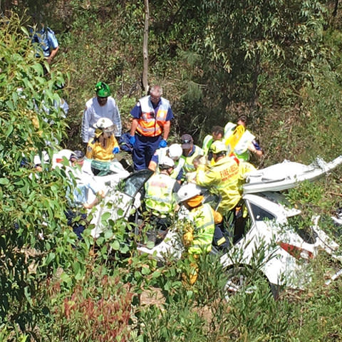 With help of the helicopter, they found the car - Credit:  Michael Lethbridge