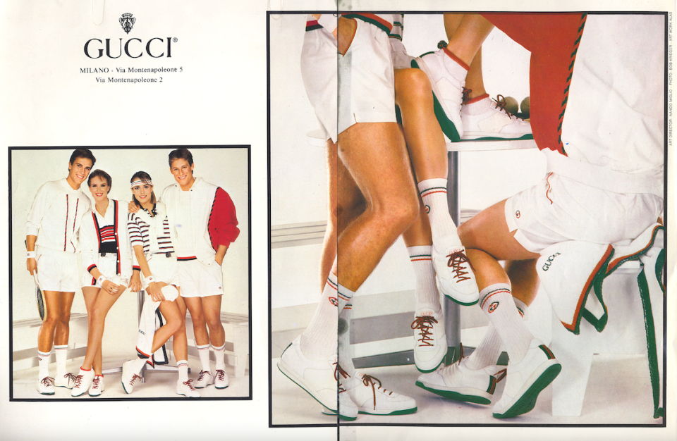A Gucci advertising campaign from spring 1984.