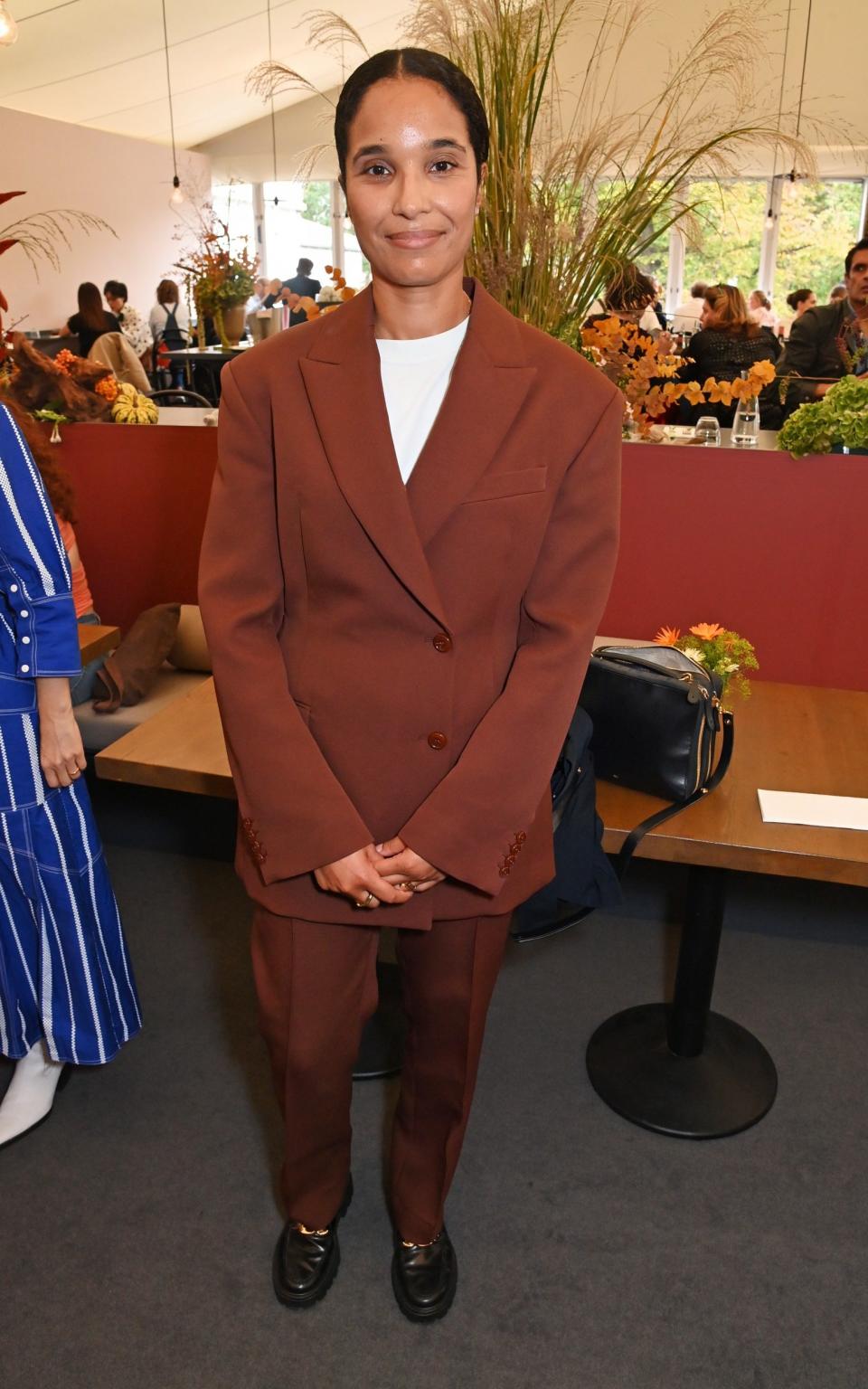 Artistic Director of Frieze London Eva Langret attends a lunch during the VIP Preview of the Frieze Art Fair 2023