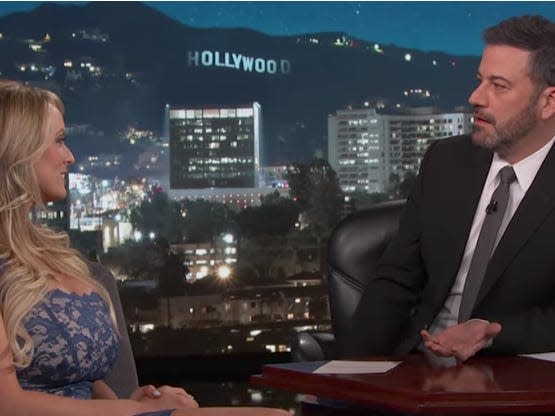 stormy daniels on kimmel