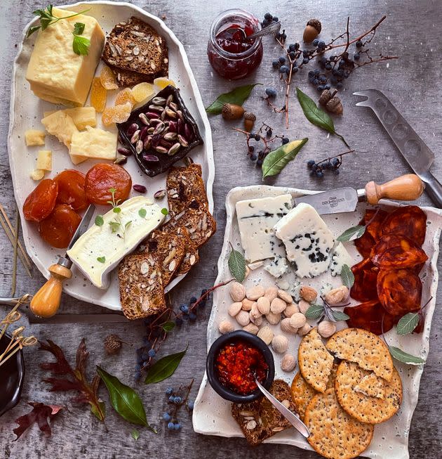 “You can find ingredients in your own cupboard or refrigerator, as well as at specialty food shops, local grocery stores or even convenience markets,” said food stylist Amy Andrews, who designed these charcuterie boards. (Photo: Amy Andrews)