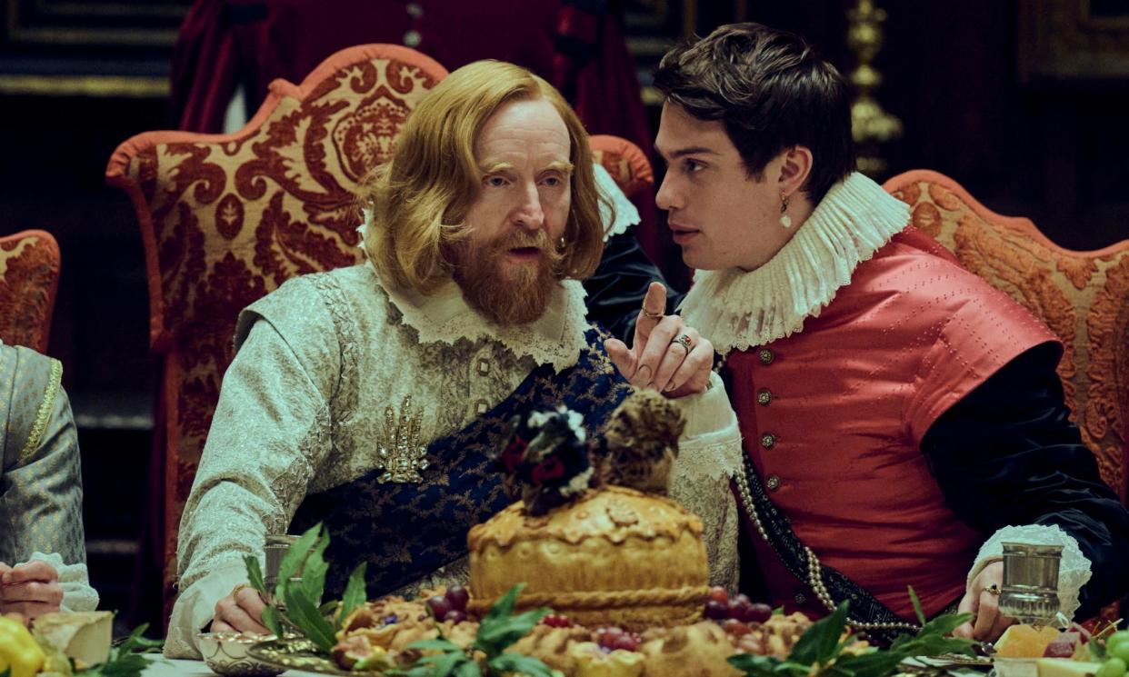 <span>Scheming … Tony Curran as King James and Nicholas Galitzine as George Villiers in Mary & George.</span><span>Photograph: Rory Mulvey/Sky UK</span>