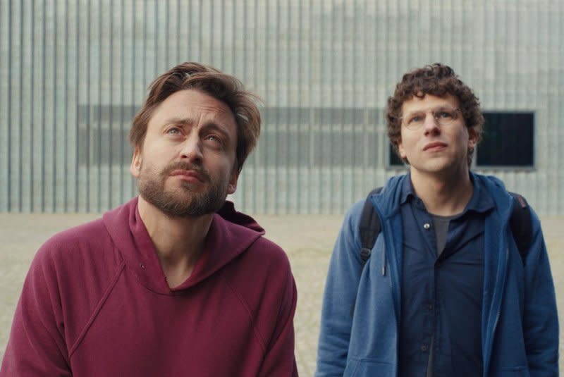 Kieran Culkin (L) and Jesse Eisenberg star in "A Real Pain." Photo courtesy of Sundance Institute