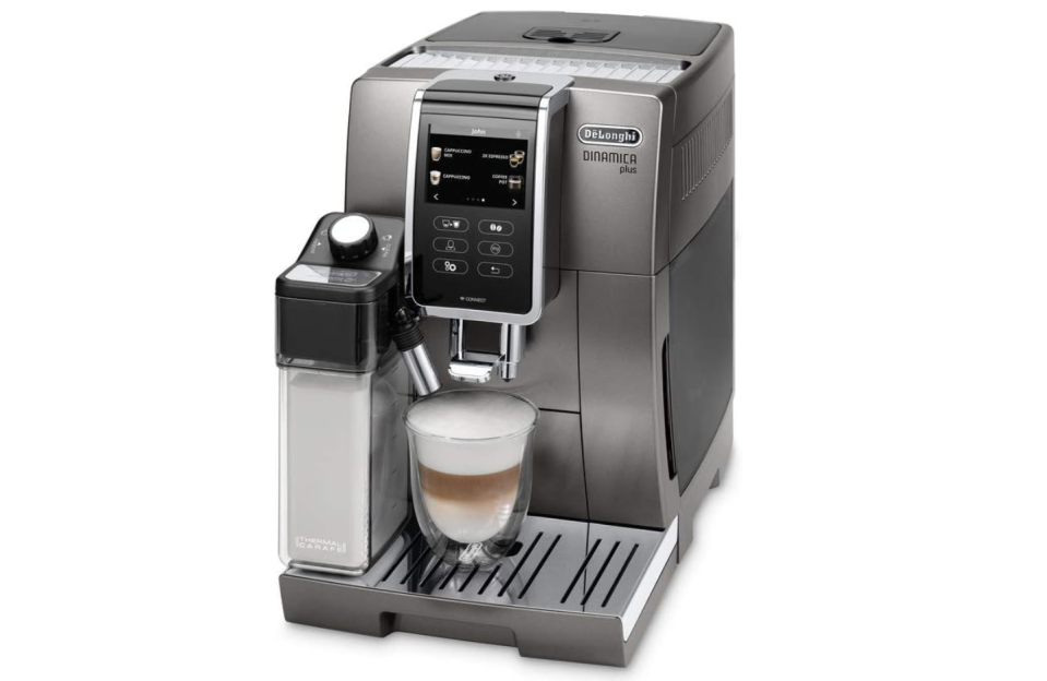 De'Longhi Dinamica Plus Fully Automatic Coffee Machine with Milk Carafe (Photo: Amazon)