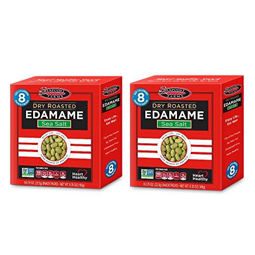 Seapoint Farms Edamame Dry Roasted Lightly Salted, 8 - 0.79 oz Snack Packs (6.35 oz Net Wt.) - Pack of 2 (Amazon / Amazon)