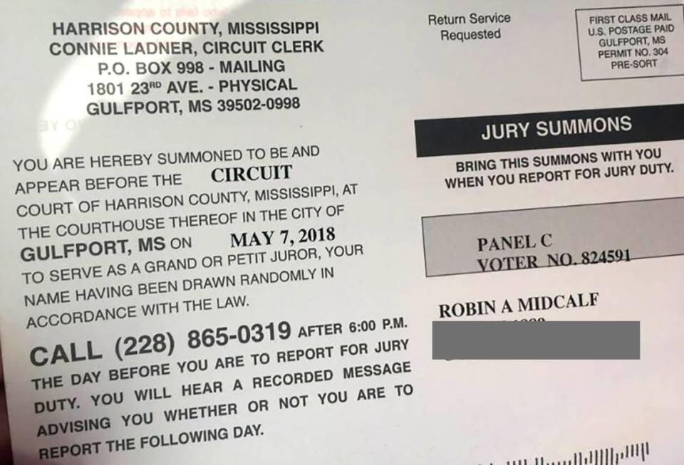 Judge Robin Midcalf posted her jury summons on Facebook to prove that the jury pool really is a random choice.