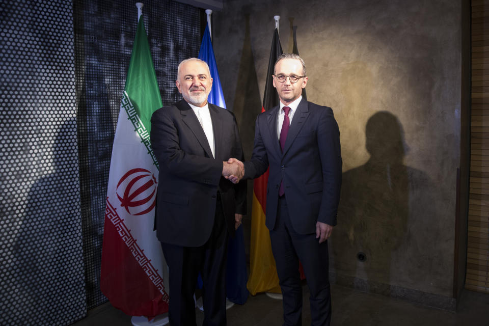 Außenminister Heiko Maas (r) und sein iranischer Amtskollege Mohammed Dschawad Sarif. (Foto: Florian Gaertner/Photothek via Getty Images)