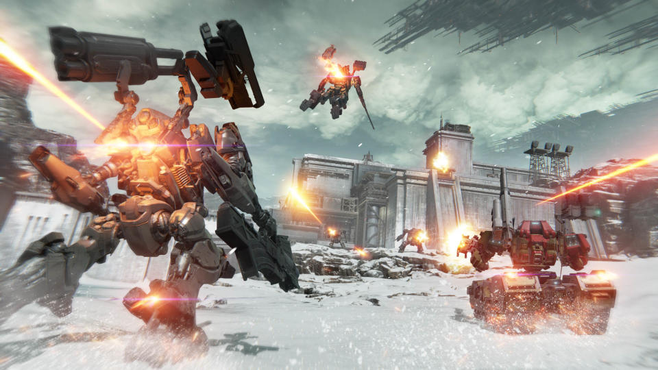 Armored Core VI: Fires of Rubicon features powerful mechs you control and fight against. Screenshot Bandai Namco Entertainment