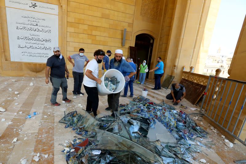 Aftermath of Tuesday's blast in Beirut's port area