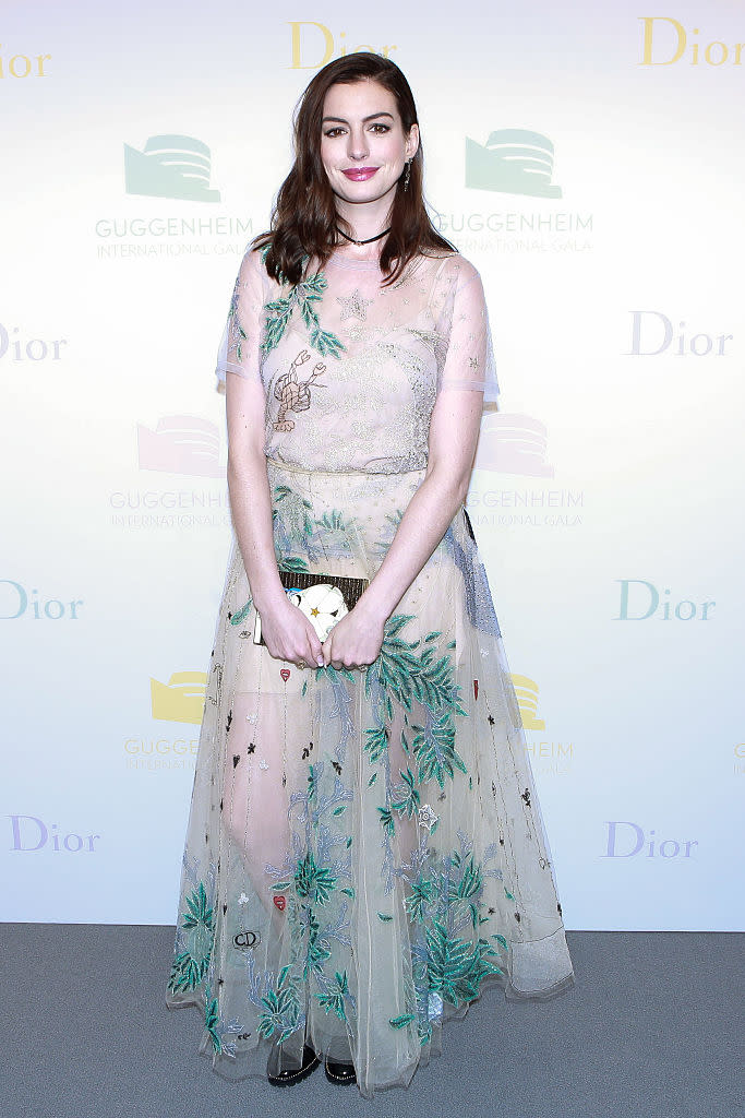 Anne Hathaway in Dior