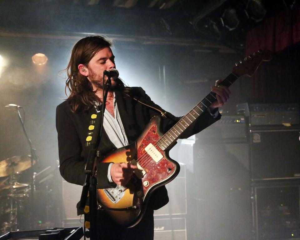 Winston Marshall of Mumford & Sons performs for SiriusXM listeners at The McKittrick Hotel on May 9, 2015 in New York City.